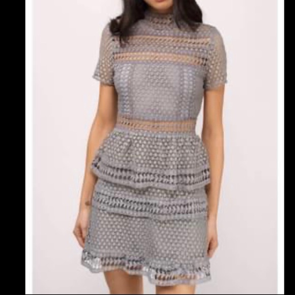 Tobi grey lace dress - Picture 4 of 5